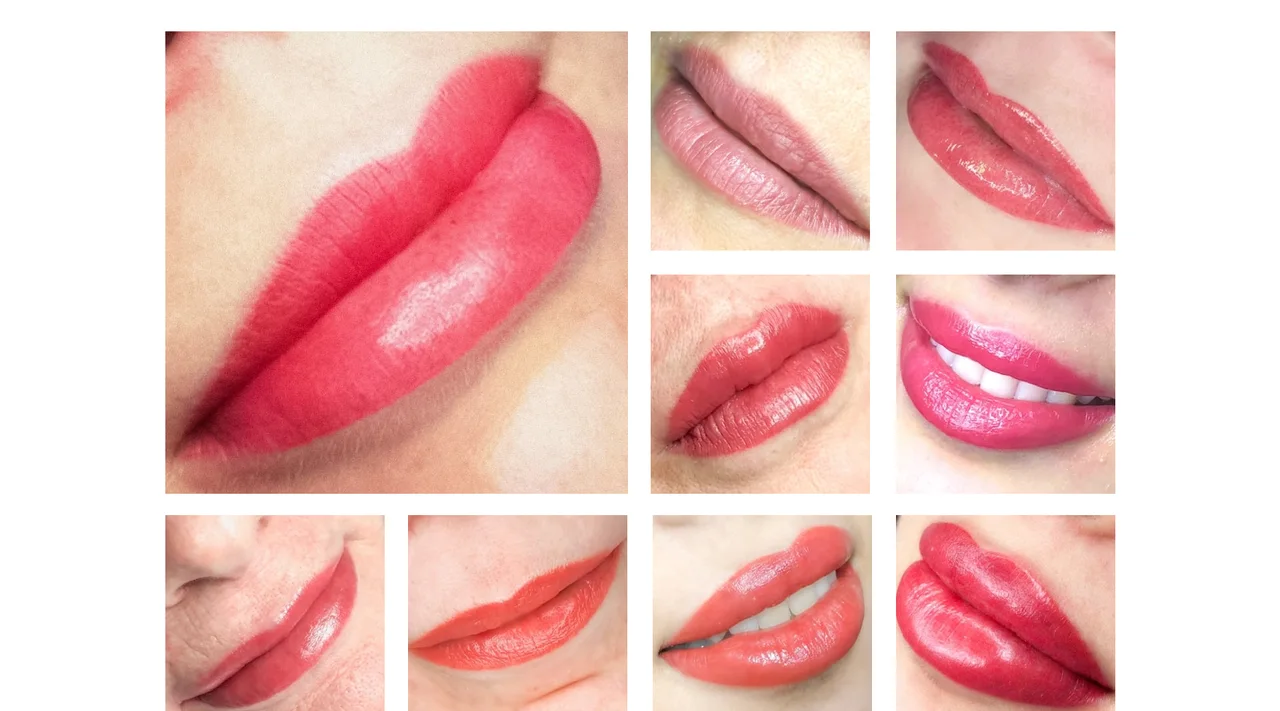 Galerie mit Ergebnissen auf der Website von Bratton Permanent Makeup