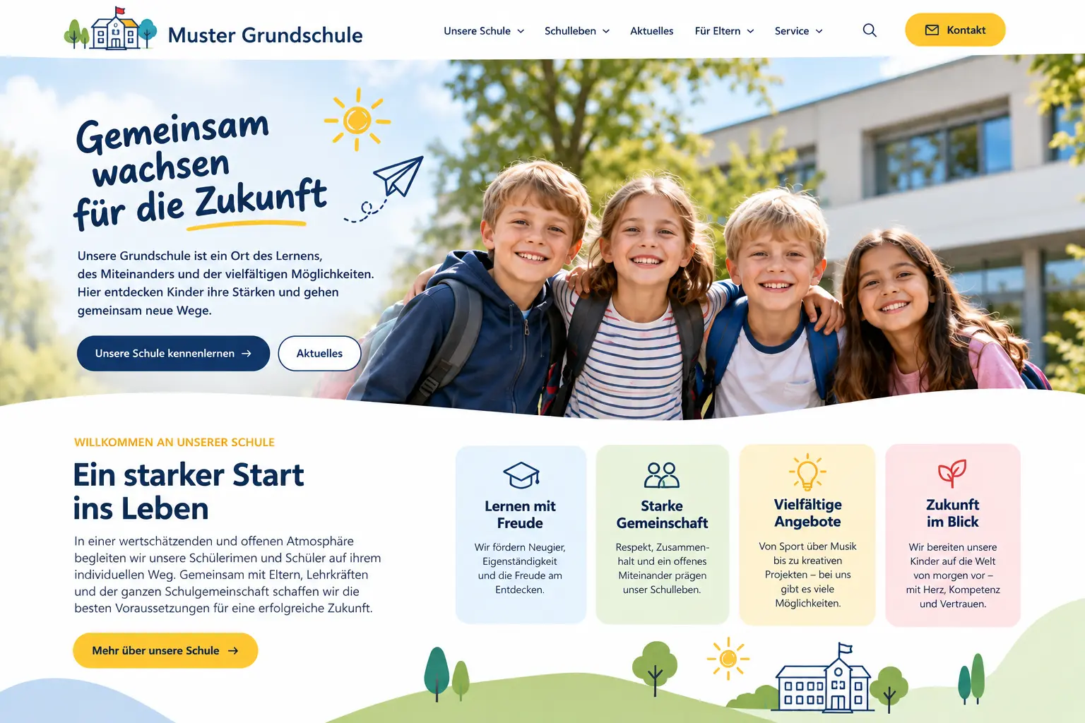 Muster_Grundschule Muster homepage grundschule