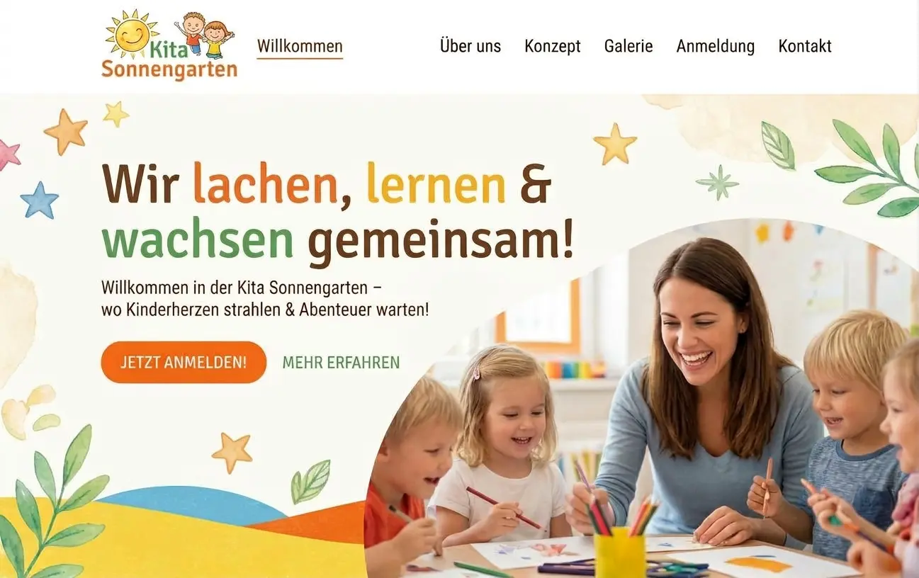 Muster Kita Muster Homepage Kindergarten
