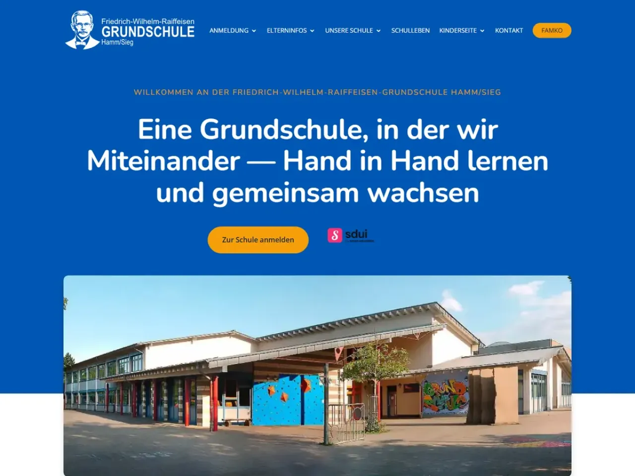 Website der Grundschule Hamm (Sieg)