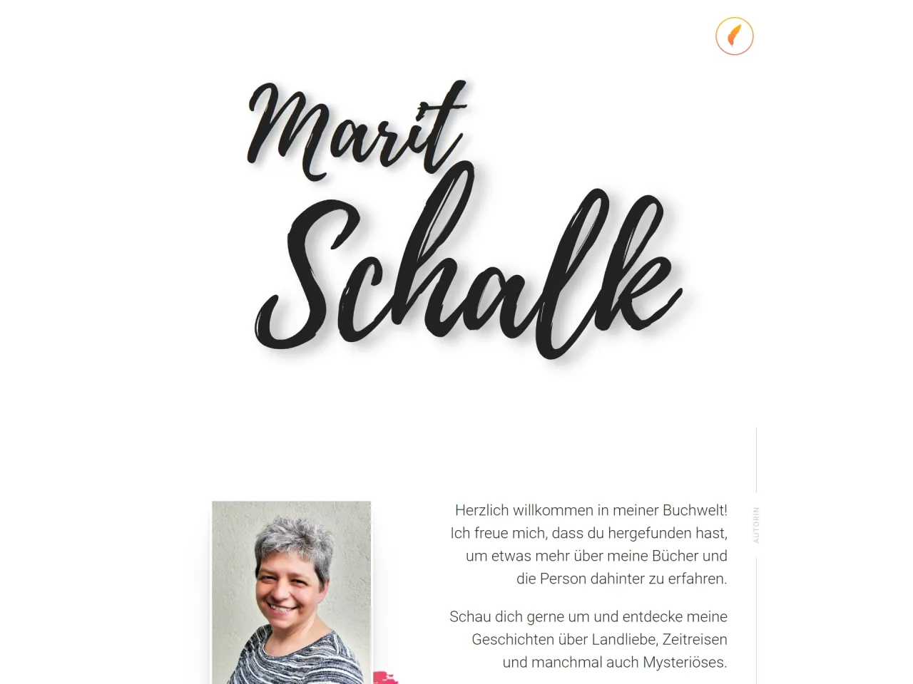 Website der Autorin Marit Schalk